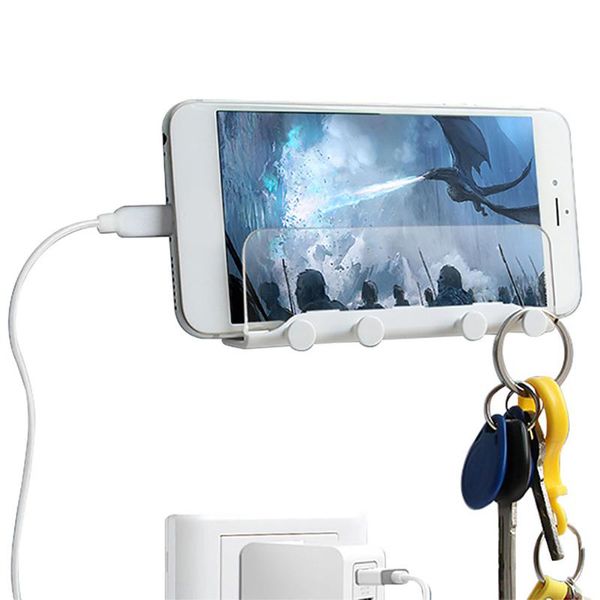 cell phone mounts & holders white easy install non slip wall mounted with hook organizer abs self adhesive home detachable adjustable holder
cell phone mounts & holders white easy install non slip wall mounted with hook organizer abs self adhesive home detachable adjustable holder