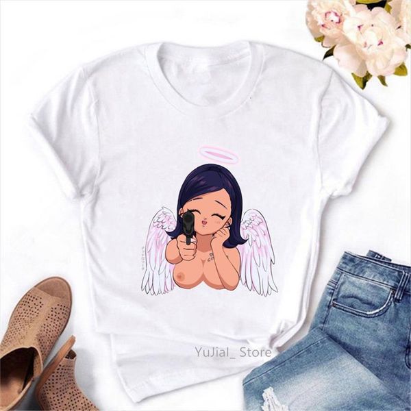 cute angel bratz graphic women print clothes vogue femme harajuku kawaii summer tee, White
cute angel bratz graphic women print clothes vogue femme harajuku kawaii summer tee, White