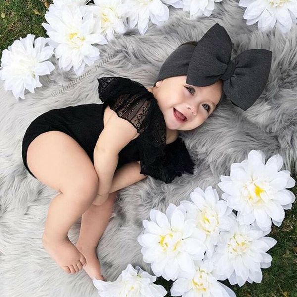 clothing sets 2pcs fashion born infant baby girl lace clothes off shoulder romper+headband outfit set summer 0-18m, White
clothing sets 2pcs fashion born infant baby girl lace clothes off shoulder romper+headband outfit set summer 0-18m, White