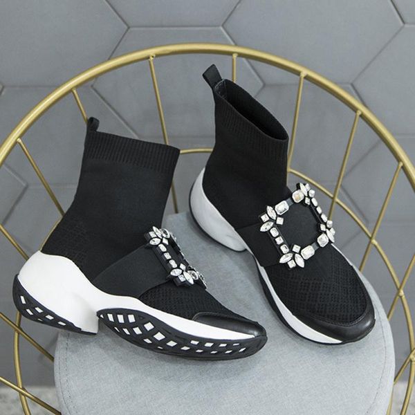 boots 2021 autumn winter shoes women's rhinestonessquare buckle thick bottom increase knitted stretch sock, Black
boots 2021 autumn winter shoes women's rhinestonessquare buckle thick bottom increase knitted stretch sock, Black