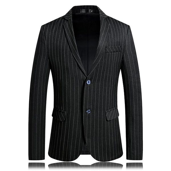 men's suits & blazers autumn striped suit blazer jacket men stylish dress prom for business casual slim club stage singer coat, White;black
men's suits & blazers autumn striped suit blazer jacket men stylish dress prom for business casual slim club stage singer coat, White;black