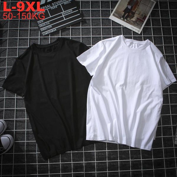 men's t-shirts plus size 150kg 9xl summer style t-shirt fat guy simple short-sleeved black white oversize tshirts male, White;black
men's t-shirts plus size 150kg 9xl summer style t-shirt fat guy simple short-sleeved black white oversize tshirts male, White;black