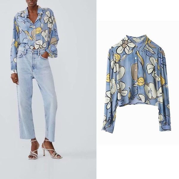 za 2021 fashion women print blouse shirts vintage turn down collar lantern sleeve shirt chiffon loose cozy female, White
za 2021 fashion women print blouse shirts vintage turn down collar lantern sleeve shirt chiffon loose cozy female, White