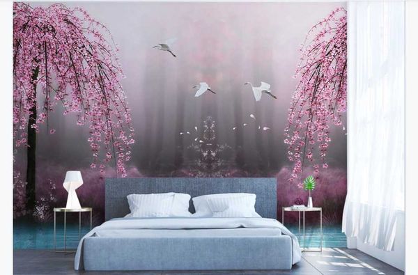 custom p wallpaper mural beautiful fantasy pink cherry blossom swan lake landscape tv background wall
custom p wallpaper mural beautiful fantasy pink cherry blossom swan lake landscape tv background wall