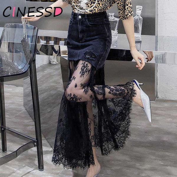 mesh womens tulle skirts summer high waist long black jeans skirt mesh tutu pleated denim patchwork midi skirt saias 210619
mesh womens tulle skirts summer high waist long black jeans skirt mesh tutu pleated denim patchwork midi skirt saias 210619