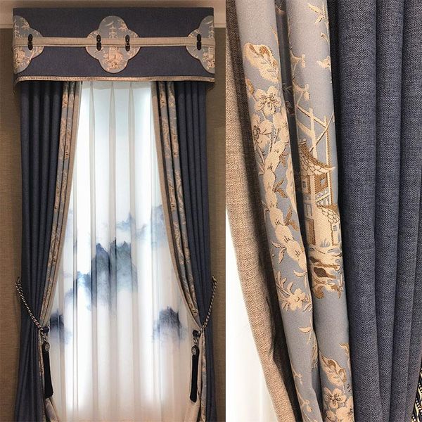 new chinese ink landscape painting printing curtain living room bedroom study bay window floor curtain window screen
new chinese ink landscape painting printing curtain living room bedroom study bay window floor curtain window screen