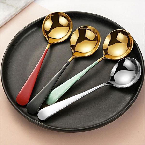 colorful stainless steel serving round shape spoon coffee scoops ice cream dessert spoon tableware kitchen cafe tools
colorful stainless steel serving round shape spoon coffee scoops ice cream dessert spoon tableware kitchen cafe tools
