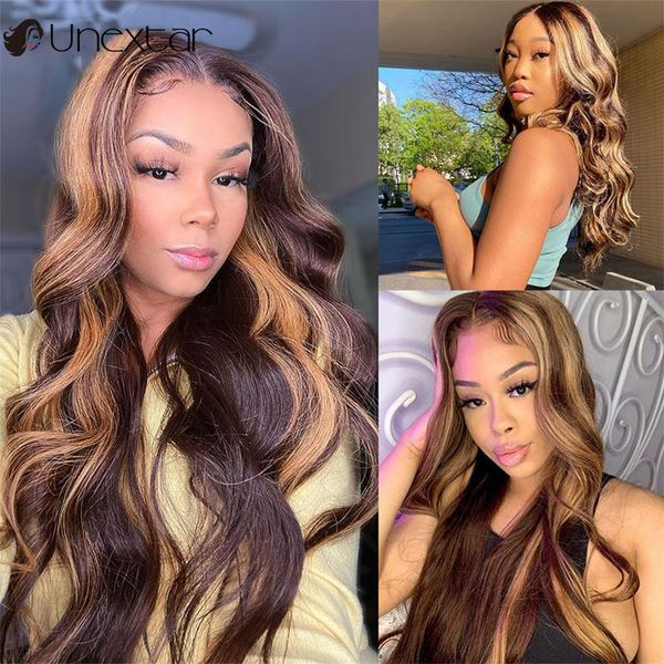 lace wigs unextar honey blonde highlight front human hair 13x4 body wave frontal for women, Black;brown
lace wigs unextar honey blonde highlight front human hair 13x4 body wave frontal for women, Black;brown