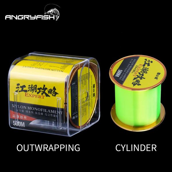 angryfish 500m nylon fishing line monofilament material super strong carp fishing line
angryfish 500m nylon fishing line monofilament material super strong carp fishing line
