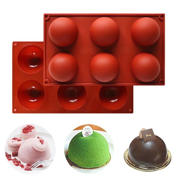 6 holes silicone mold for chocolate, cake, jelly, pudding, handmade soap, round shape large semi sphere silicone diy mold 323 r2
6 holes silicone mold for chocolate, cake, jelly, pudding, handmade soap, round shape large semi sphere silicone diy mold 323 r2