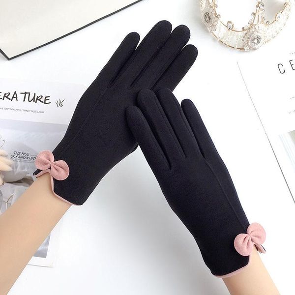 five fingers gloves winter fleece full finger bow woman' warm for sports cycling outdoor coldproof touch screen driving mittens f41, Blue;gray
five fingers gloves winter fleece full finger bow woman' warm for sports cycling outdoor coldproof touch screen driving mittens f41, Blue;gray