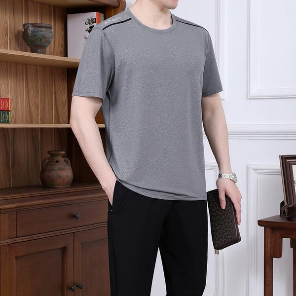 men's tracksuits middle-aged and elderly sports suit summer 2021 ice silk short sleeve trousers casual sportswear dad wear, Gray
men's tracksuits middle-aged and elderly sports suit summer 2021 ice silk short sleeve trousers casual sportswear dad wear, Gray