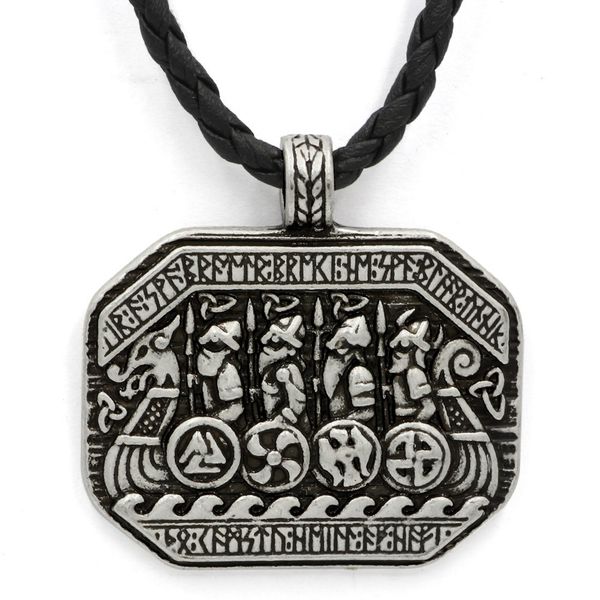 popular viking legend viking ships and soldiers battle battlefield amulet pendant necklace, Silver
popular viking legend viking ships and soldiers battle battlefield amulet pendant necklace, Silver