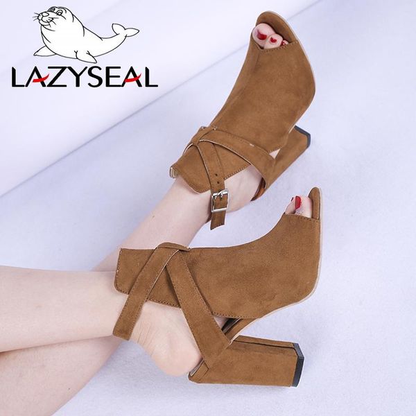 lazyseal summer block heels buckle strap shoes women sandals gladiator fish mouth wedge sandals female shoes plus size 34-43, Black
lazyseal summer block heels buckle strap shoes women sandals gladiator fish mouth wedge sandals female shoes plus size 34-43, Black