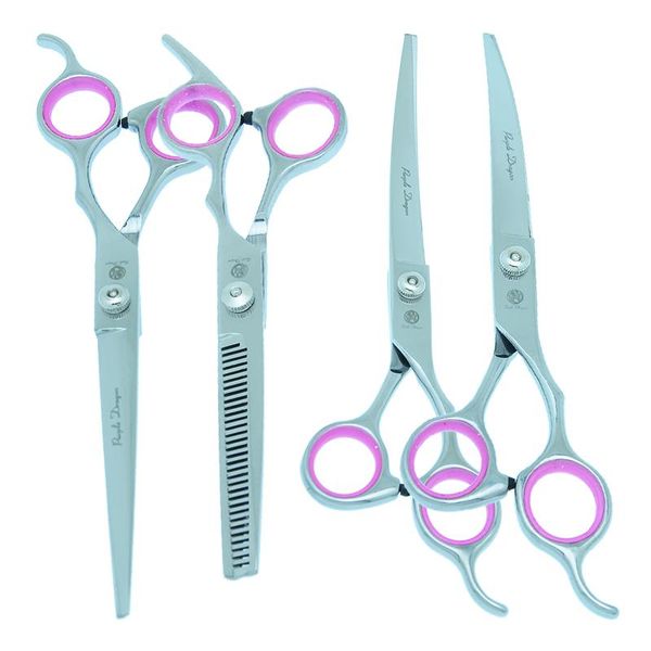 hair scissors 7.0" purple dragon pet grooming stainless steel dogs clippers big straight&thinning&curved shears dog tools b0008b
hair scissors 7.0" purple dragon pet grooming stainless steel dogs clippers big straight&thinning&curved shears dog tools b0008b