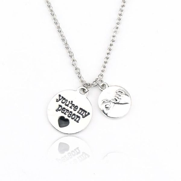 pendant necklaces you are my person jewelery necklace for lover grey anatomy round s always, Silver
pendant necklaces you are my person jewelery necklace for lover grey anatomy round s always, Silver