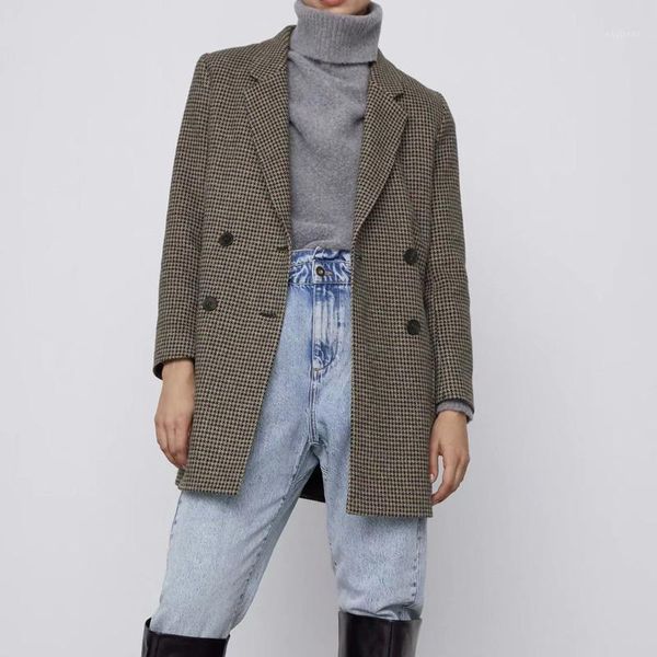 women's wool & blends kumsvag women autumn winter plaid coats double breasted long sleeve female elegant casual outerwear overcoat bb31, Black
women's wool & blends kumsvag women autumn winter plaid coats double breasted long sleeve female elegant casual outerwear overcoat bb31, Black