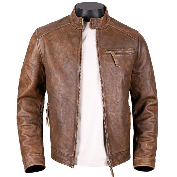 men's leather & faux simple casual men's cowhide coat winter european and american style real jacket waterproof coats for man xxxxl, Black
men's leather & faux simple casual men's cowhide coat winter european and american style real jacket waterproof coats for man xxxxl, Black