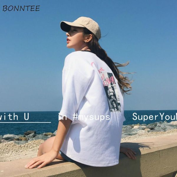 women's t-shirt t-shirts women harajuku half-sleeve tees korean students all-match loose bf trendy chic letter-printed ulzzang casual s, White
women's t-shirt t-shirts women harajuku half-sleeve tees korean students all-match loose bf trendy chic letter-printed ulzzang casual s, White