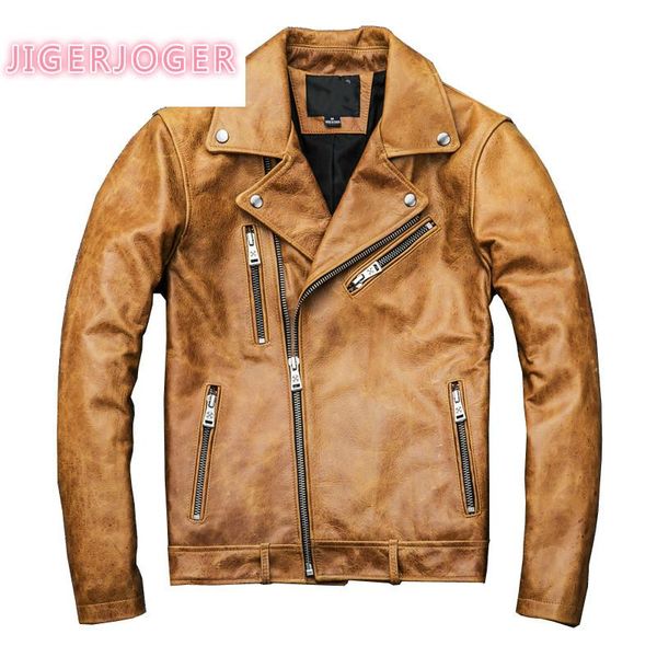 men's leather & faux men oil genuine wax cow coat motorcycle jacket yellow chaqueta cuero hombre 2021 kj1214, Black
men's leather & faux men oil genuine wax cow coat motorcycle jacket yellow chaqueta cuero hombre 2021 kj1214, Black
