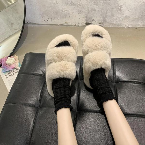 slippers fluffy home women faux fur cozy furry slides open toe slip on soft house floor plush warm shoes, Black
slippers fluffy home women faux fur cozy furry slides open toe slip on soft house floor plush warm shoes, Black