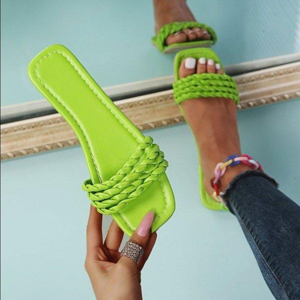 slippers summer women's fashion european and american flat square toe women shoes outdoor beach leisure, Black
slippers summer women's fashion european and american flat square toe women shoes outdoor beach leisure, Black