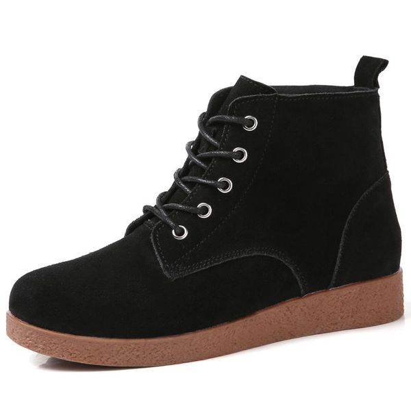 boots nice fashion women winter casual leather ankle shoes big size comfort warm woman with button, Black
boots nice fashion women winter casual leather ankle shoes big size comfort warm woman with button, Black