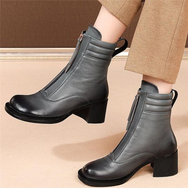 boots platform pumps shoes women genuine leather chunky high heels motorcycle female round toe ankle us 4-us 9.5, Black
boots platform pumps shoes women genuine leather chunky high heels motorcycle female round toe ankle us 4-us 9.5, Black