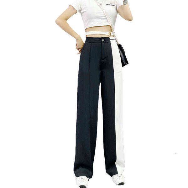 wide leg pants women's early autumn 2021 high waist drop feeling show thin floor dragging casual straight, Black;white
wide leg pants women's early autumn 2021 high waist drop feeling show thin floor dragging casual straight, Black;white