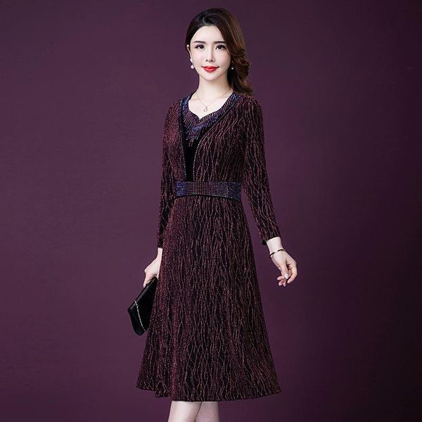 casual dresses 2021 autumn elegant temperament wedding banquet female dress personality particle women plus size rh465, Black;gray
casual dresses 2021 autumn elegant temperament wedding banquet female dress personality particle women plus size rh465, Black;gray