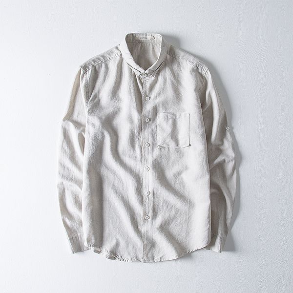 2021 new brand fashion men flax and cotton long sleeve casual shirts male solid square collar gray shirt mens 4xl chemise camisa 5ijv, White;black
2021 new brand fashion men flax and cotton long sleeve casual shirts male solid square collar gray shirt mens 4xl chemise camisa 5ijv, White;black