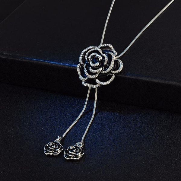 chains rose necklaces long winter camellia sweater necklace 2021 trend flower jewelry accessories wholesale price, Silver
chains rose necklaces long winter camellia sweater necklace 2021 trend flower jewelry accessories wholesale price, Silver