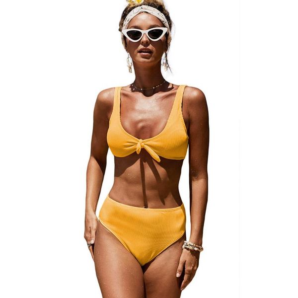 women's swimwear swimsuit vest bikini two piece set 2021 high waist triangle split yellow bathing suit, White;black
women's swimwear swimsuit vest bikini two piece set 2021 high waist triangle split yellow bathing suit, White;black