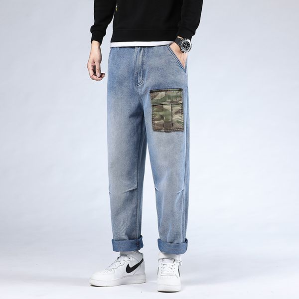 men's jeans plus size casual baggy male denies straight pants pocket fashion streetwear slacks dd7b, Blue
men's jeans plus size casual baggy male denies straight pants pocket fashion streetwear slacks dd7b, Blue