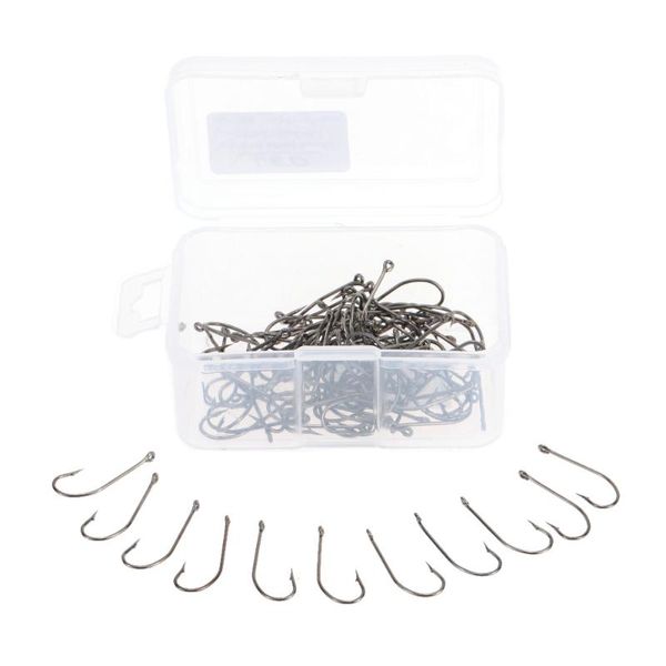 fishing hooks durable 100pcs high carbon steel fishhooks with barb and tiny hole barbed hook size 1# / 6#
fishing hooks durable 100pcs high carbon steel fishhooks with barb and tiny hole barbed hook size 1# / 6#