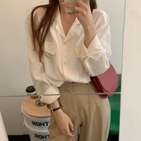 stylish women chic basic blouses all match streetwear 2021 lapel office lady female new elegance gentle shirts 0sjp, Black
stylish women chic basic blouses all match streetwear 2021 lapel office lady female new elegance gentle shirts 0sjp, Black