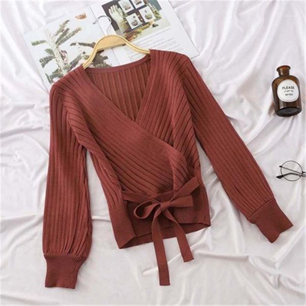 women's sweaters 2021 v neck sweater pullover women long sleeve lace up autumn winter knitted jumper pull femme pz2283, White;black
women's sweaters 2021 v neck sweater pullover women long sleeve lace up autumn winter knitted jumper pull femme pz2283, White;black