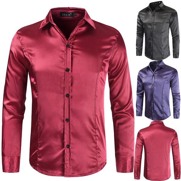 men's long sleeve shirt smooth 3 colors casual youth slim top, White;black
men's long sleeve shirt smooth 3 colors casual youth slim top, White;black