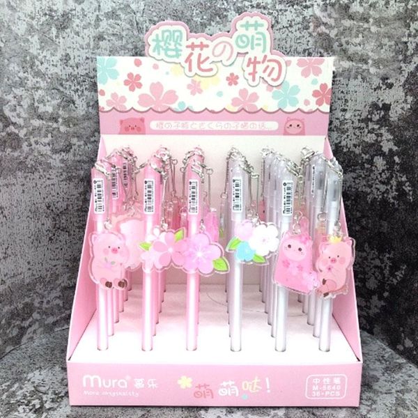 gel pens 36 pcs/lot kawaii pig cat pendant pen cute 0.5mm black ink neutral promotional gift stationery school supplies
gel pens 36 pcs/lot kawaii pig cat pendant pen cute 0.5mm black ink neutral promotional gift stationery school supplies