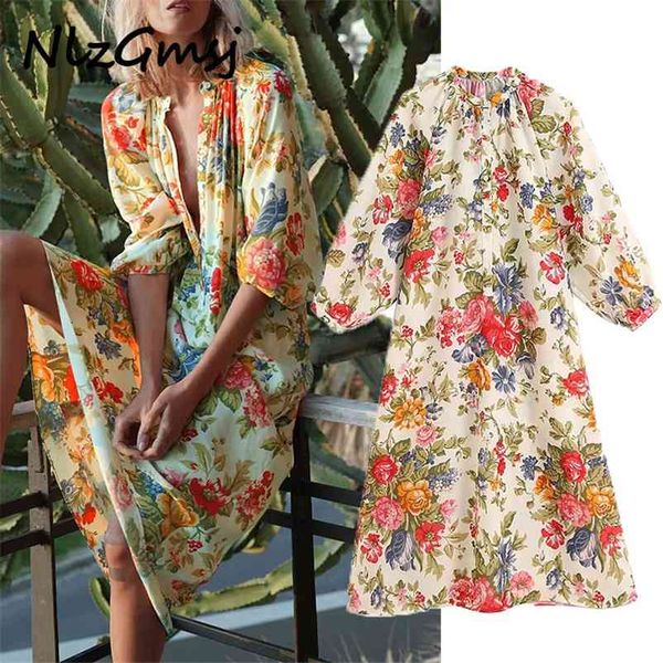 women chic fashion floral print button-up midi dress vintage o neck pleated cuffs female dresses vestidos mujer 210628, Black;gray
women chic fashion floral print button-up midi dress vintage o neck pleated cuffs female dresses vestidos mujer 210628, Black;gray