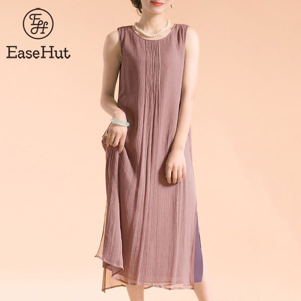 easehut elegant o-neck sleeve summer dress vestidos one piece side split loose casual big size dress female cotton midi dresses 210224, Black;gray
easehut elegant o-neck sleeve summer dress vestidos one piece side split loose casual big size dress female cotton midi dresses 210224, Black;gray