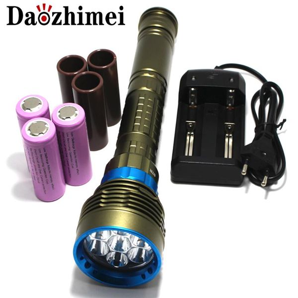 70w 8000lm 7xxm-l2 led diving 100m diver flash light waterproof torch lanterna+3x26650 battery+charger lamps
70w 8000lm 7xxm-l2 led diving 100m diver flash light waterproof torch lanterna+3x26650 battery+charger lamps
