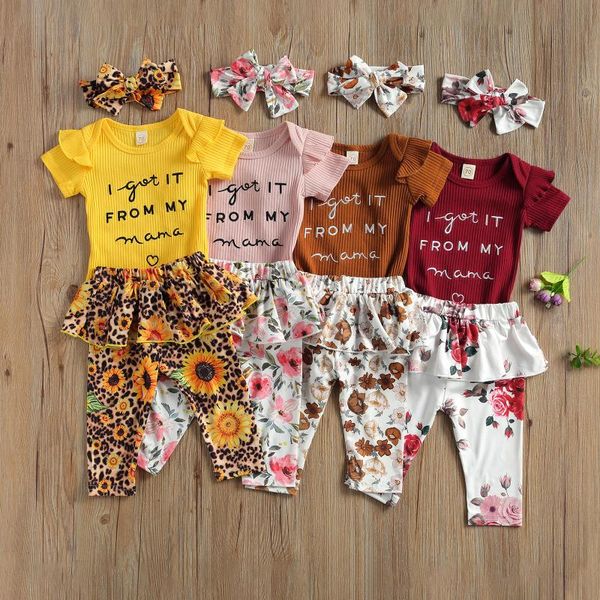 clothing sets born girls short sleeve set fashion letter print crew neck romper flower printing long trousers and hairband, White
clothing sets born girls short sleeve set fashion letter print crew neck romper flower printing long trousers and hairband, White