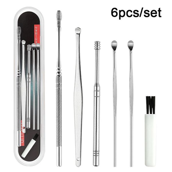 6pcs ear cleaner set stainless steel ear wax pickers spiral earpick wax remover curette ear cleaner spoon care clean tool
6pcs ear cleaner set stainless steel ear wax pickers spiral earpick wax remover curette ear cleaner spoon care clean tool