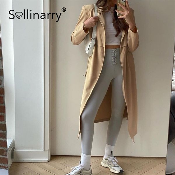 sollinary autumn long winter trench coat women fashion pocket high split windproof female long sleeves v-neck outwear 210914, Tan;black
sollinary autumn long winter trench coat women fashion pocket high split windproof female long sleeves v-neck outwear 210914, Tan;black