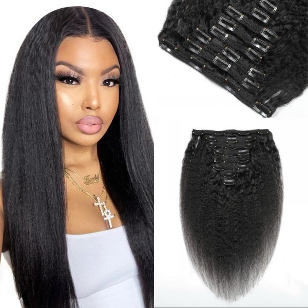 peruvian remy human hair kinky straight clip in extensions for black women 120g 8pcs/set natural color wefts full head, Black;brown
peruvian remy human hair kinky straight clip in extensions for black women 120g 8pcs/set natural color wefts full head, Black;brown