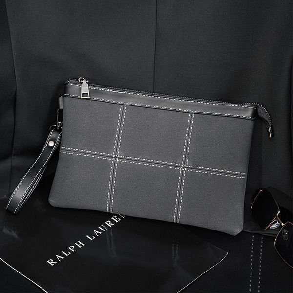 wallet men's handbag 2021 fashion leather leisure envelope korean, Red;black 
wallet men's handbag 2021 fashion leather leisure envelope korean, Red;black