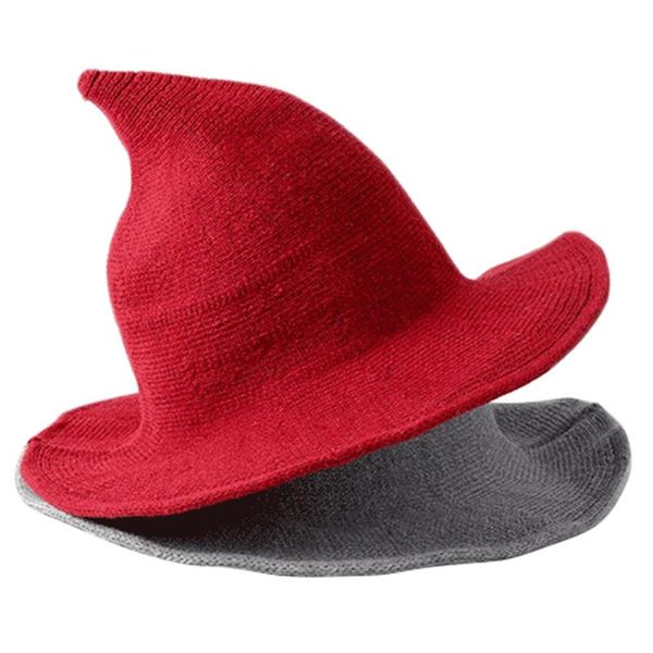 berets halloween witch hat wool knit dress up solid color knitted festival party decorate, Blue;gray
berets halloween witch hat wool knit dress up solid color knitted festival party decorate, Blue;gray