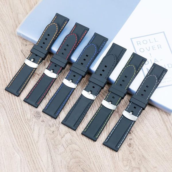 watch bands men's strap accessories 22mm silicone black sports with universal waterproof ladies, Black;brown
watch bands men's strap accessories 22mm silicone black sports with universal waterproof ladies, Black;brown