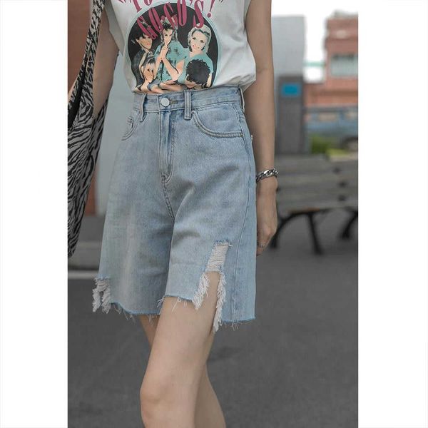 2021 women's summer loose and thin high waist straight sleeve pants, Blue
2021 women's summer loose and thin high waist straight sleeve pants, Blue
